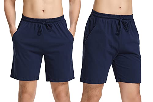 Irdcomps Pyjamahosen Herren Kurz Schlafanzughosen 100% Baumwolle Schlafhosen Schlafshorts Männer Bermudahosen Freizeithosen Shorty Sommer Shorts 2er Pack Nachtwäsche mit Taschen Blau M Irdcomps Pyjamahosen Herren Kurz Schlafanzughosen 100% Baumwolle Schlafhosen Schlafshorts Männer Bermudahosen Freizeithosen Shorty Sommer Shorts 2er Pack Nachtwäsche mit Taschen Blau M von Irdcomps