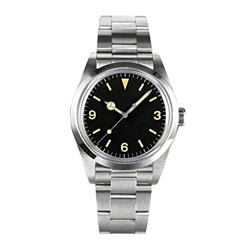 San Martin New 39mm Retro Automatic Dress Watches 10ATM Saphirglas Edelstahl Mechanische Taucherarmbanduhr für Männer Männlich (Without Logo), SN0020G von San Martin