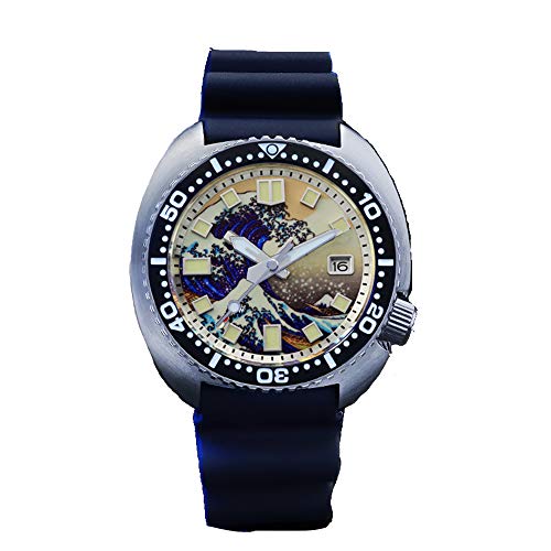 San Martin New Tuna 6309/7290 20ATM Saphirglas Edelstahl Uhren Herren Automatik Retro Casual Diver Armbanduhr (Luminous dial) von N\C