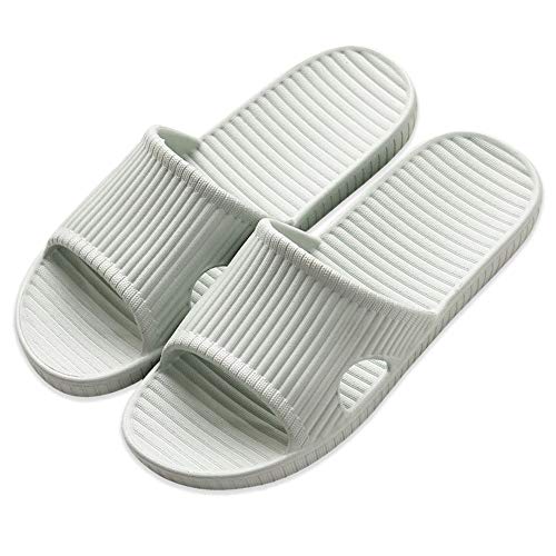 Mnixy rutschfeste Unisex-Hausschuhe Ultraleichte Schaumstoff-Sohlenpantoffeln für Innen, Außen, Badezimmer, Garten und Pool(Grün EU40-41) von Mnixy