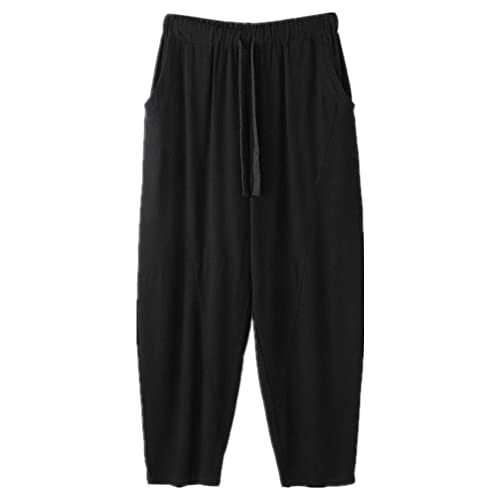 NP Herren Sommer Hose Taille Große Farben, Schwarz, 8XL von N\P