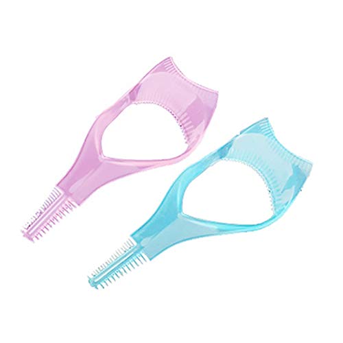 3in1 Mascara Shield Guard Wimpernbürste Lockenwickler Guide Applikator Kamm Make-up-Tool Zufällige Farbe Kostengünstig und langlebig 3in1 Mascara Shield Guard Wimpernbürste Lockenwickler Guide Applikator Kamm Make-up-Tool Zufällige Farbe Kostengünstig und langlebig von N/U