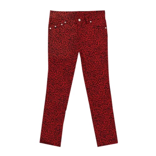 Rock Rag - Leo, Frauenhose, Rot im Skinny-Fit-Style (XL) von N / A