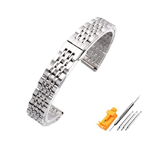 N / B UhrenarmbäNder Kompatibel Mit Armani Ar1926 11244 1925 1909 Damen 12 Mm 14 Mm 16 Mm 18 Mm 20 Mm 22 Mm Verstellbare Metall-UhrenarmbäNder Ersatz-KlapparmbäNder Stahlarmband von N / B