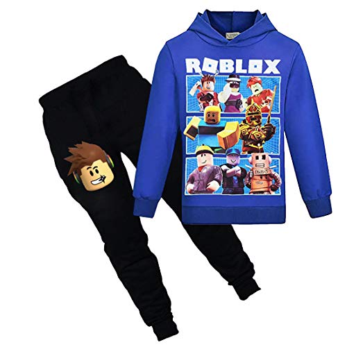N /A Kapuzenpullover Jungen Hoodies Kinder Spiel Outfits Karikatur Charaktere Pullover Baumwolle Mädchen Hosen Kleidung Sets von N /A