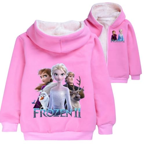 Temolie LOL Kleine Mädchen Prinzessin Gedruckt Hoodies Herbst Winter Mantel Einhorn Jacke Kinder Pullover Kleidung Weihnachten Cardigan Geschenk Wolle Kostüme, Rosa 3, 2-3 Jahre von Temolie