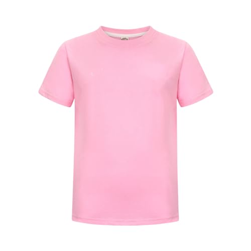 Lustiges T-Shirt mit Aufdruck „Among us Gaming“, für Jungen und Mädchen (7-8 Jahre, Rose) von Temolie