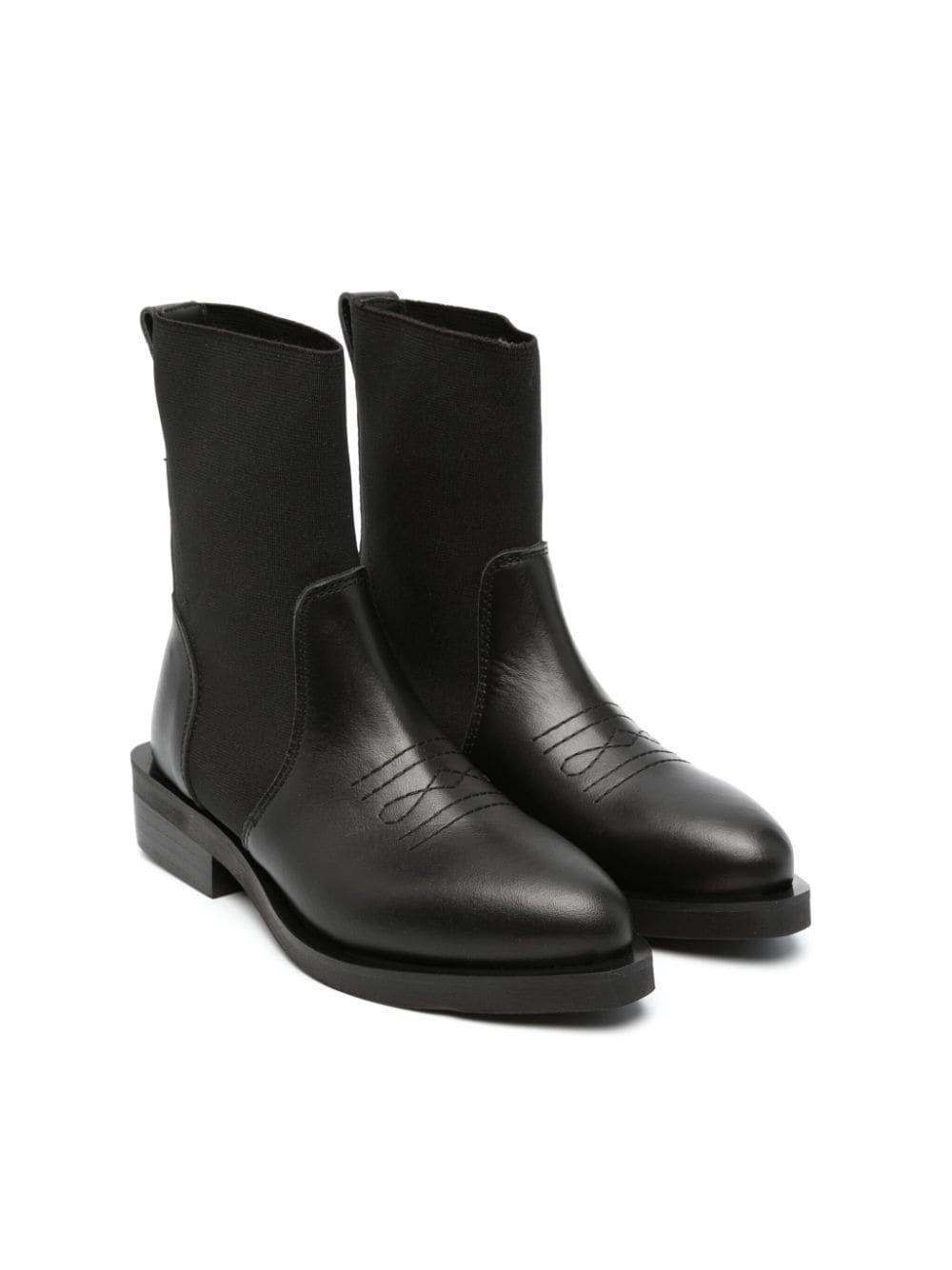 Nº21 Kids Stiefel mit Ziernähten 35mm - Schwarz von Nº21 Kids