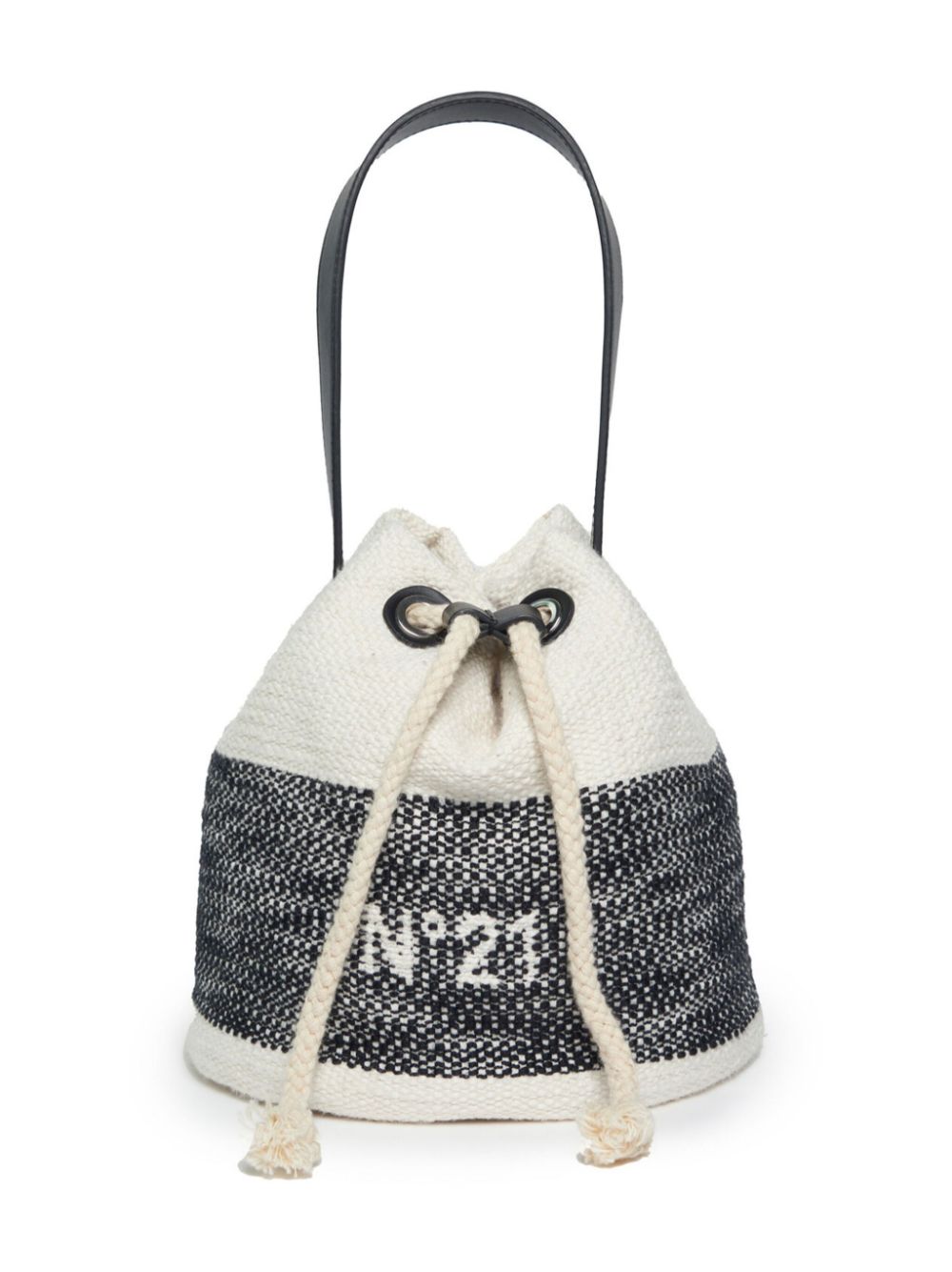 Nº21 Kids Beuteltasche aus Logo-Jacquard - Weiß von Nº21 Kids