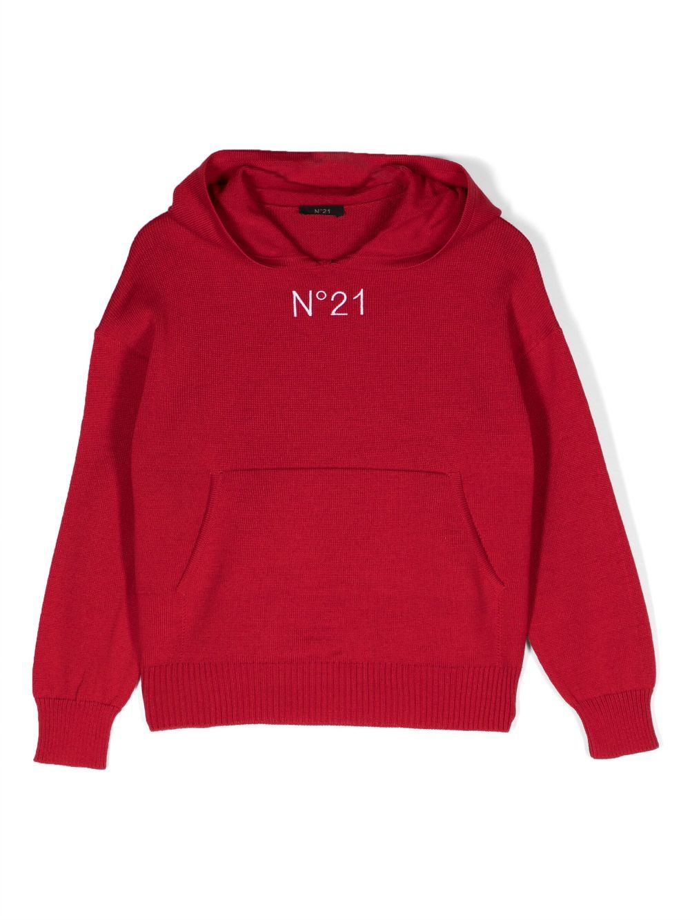 Nº21 Kids Hoodie mit Logo-Stickerei - Rot von Nº21 Kids