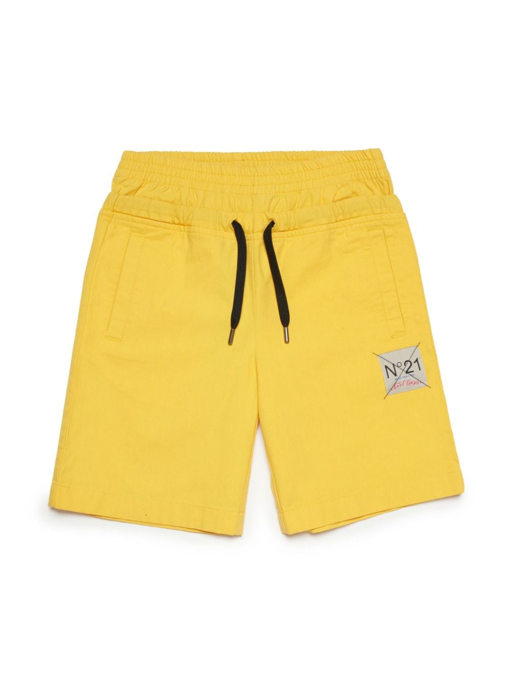 Nº21 Kids Shorts mit Logo-Applikation - Gelb von Nº21 Kids