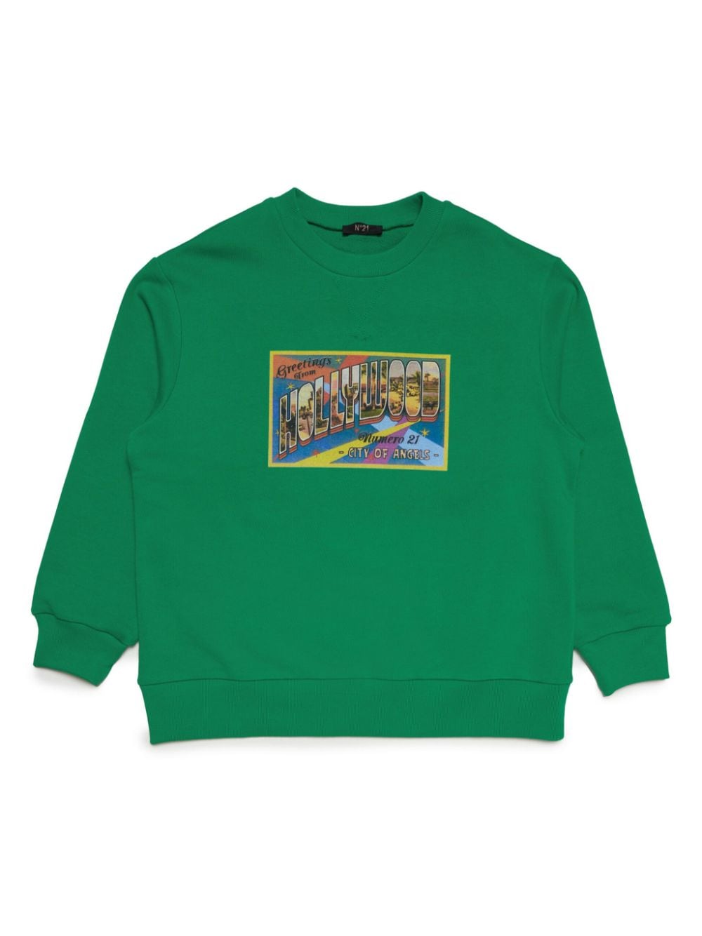 Nº21 Kids Sweatshirt mit grafischem Print - Grün von Nº21 Kids