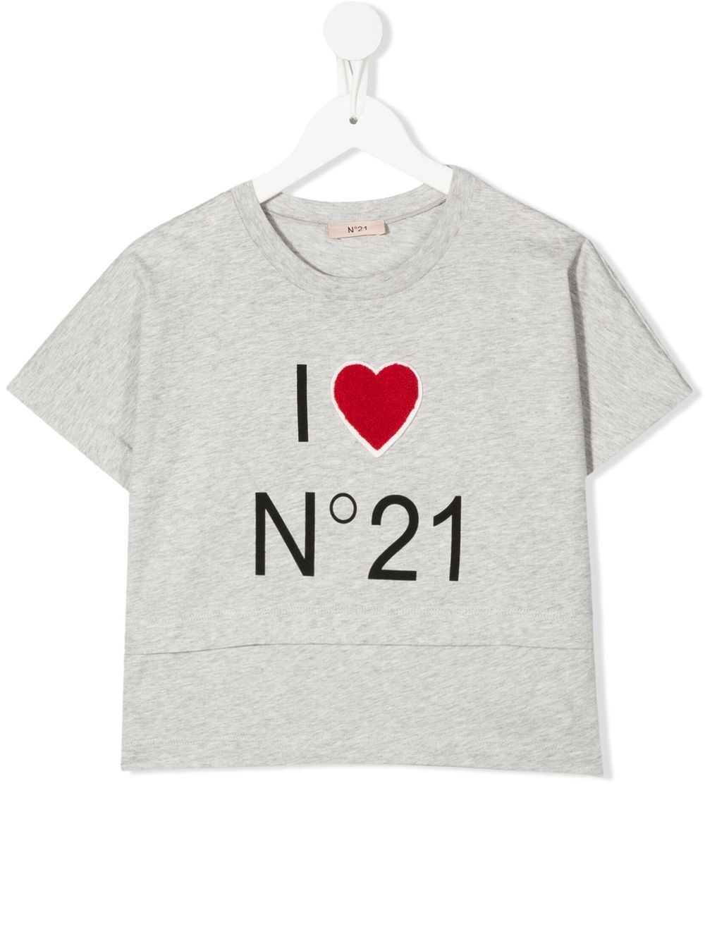 Nº21 Kids T-Shirt mit Slogan-Print - Grau von Nº21 Kids