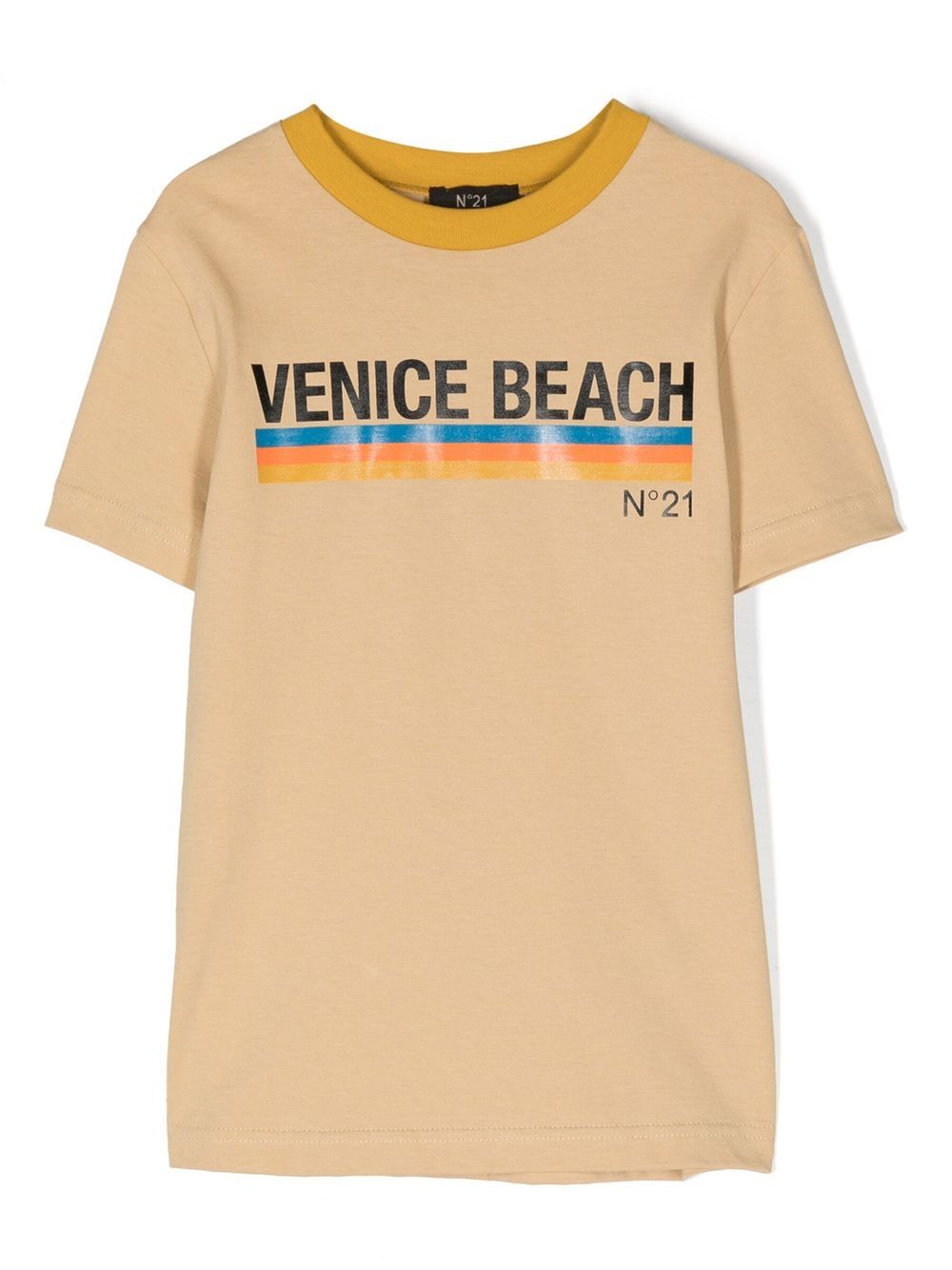 Nº21 Kids T-Shirt mit grafischem Print - Nude von Nº21 Kids