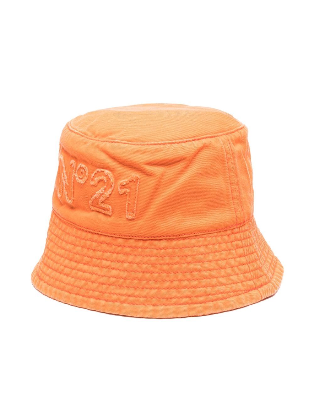 Nº21 Kids Sonnenhut mit Logo-Patch - Orange von Nº21 Kids