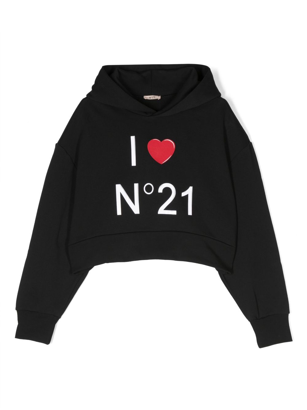 Nº21 Kids Hoodie mit Logo-Print - Schwarz von Nº21 Kids