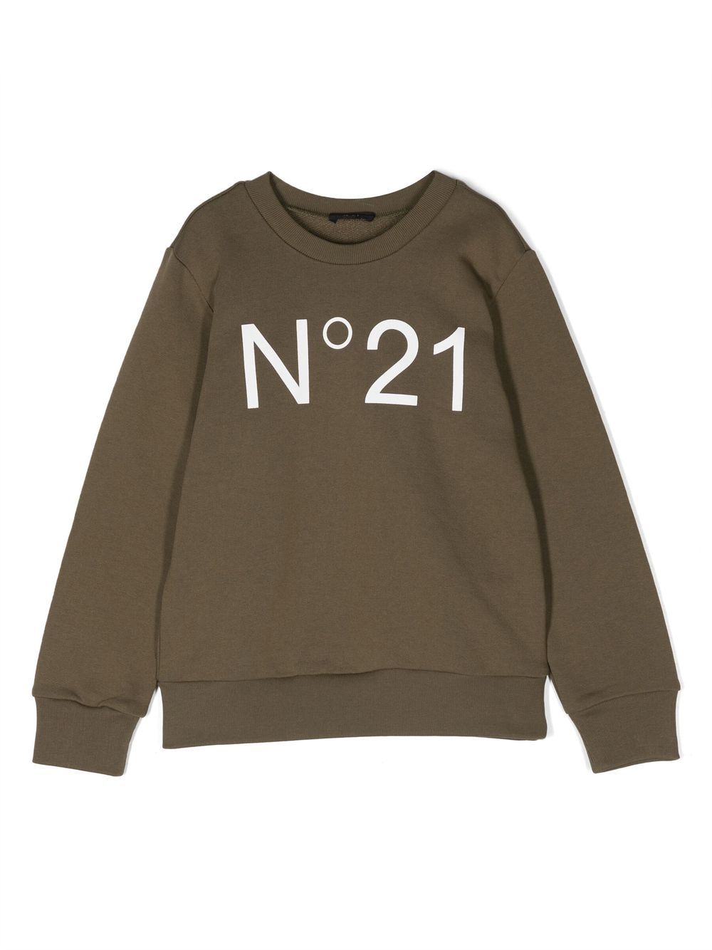 Nº21 Kids Sweatshirt mit Logo-Print - Grün von Nº21 Kids