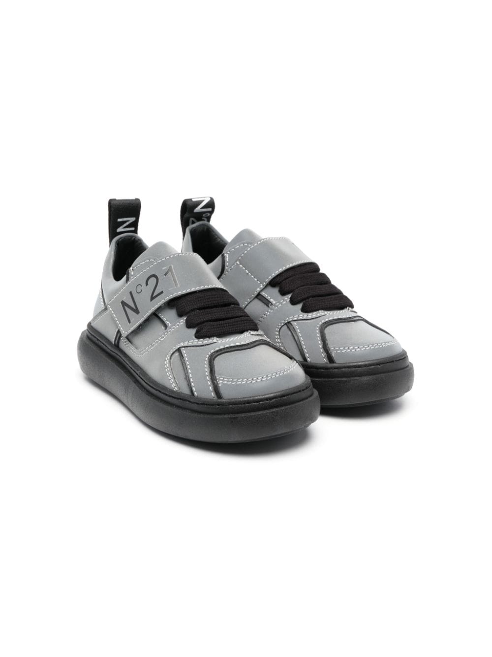 Nº21 Kids Sneakers mit Logo-Print - Grau von Nº21 Kids