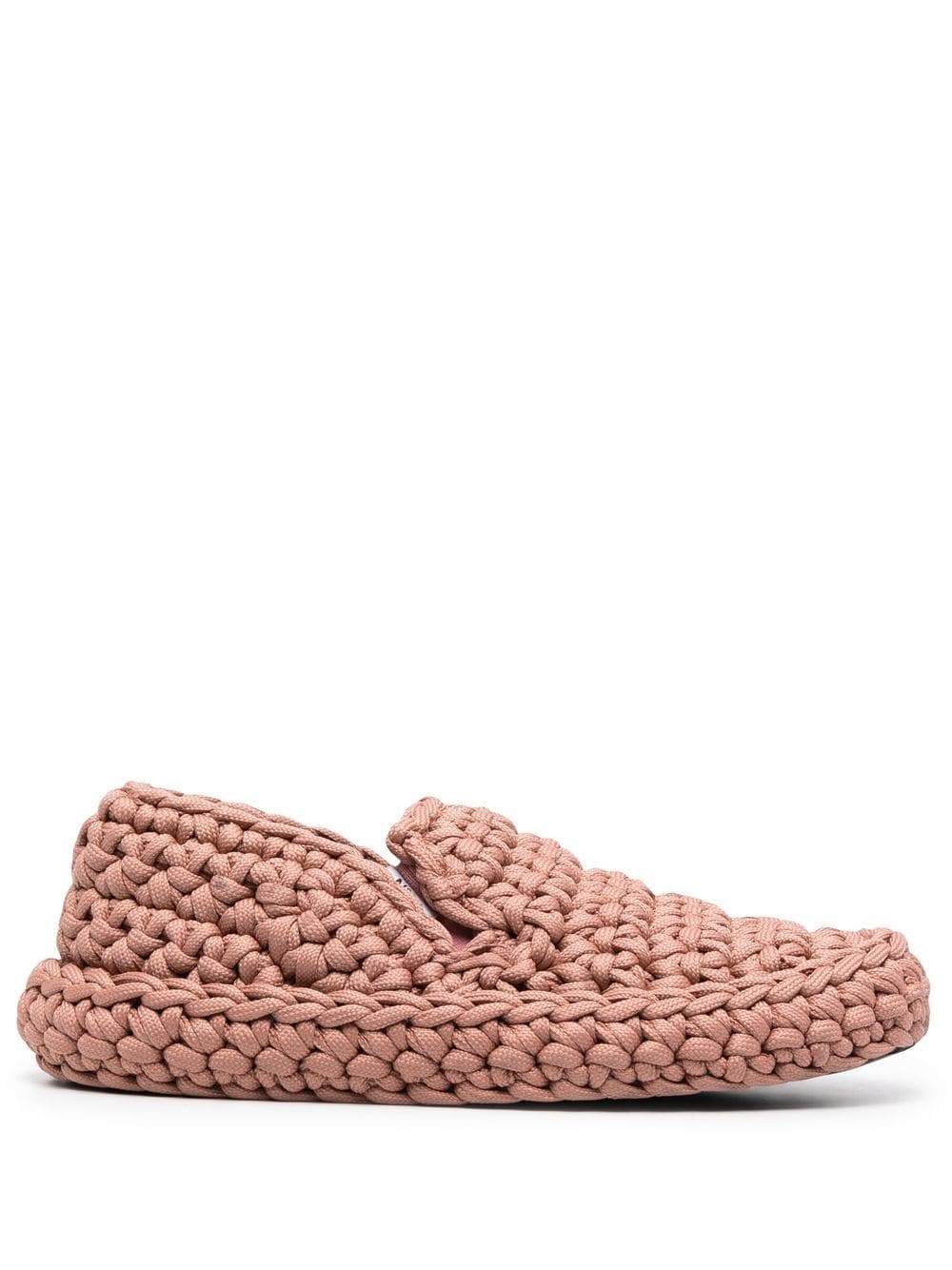 Nº21 Slip-On-Sneakers in Strickoptik - Nude von Nº21