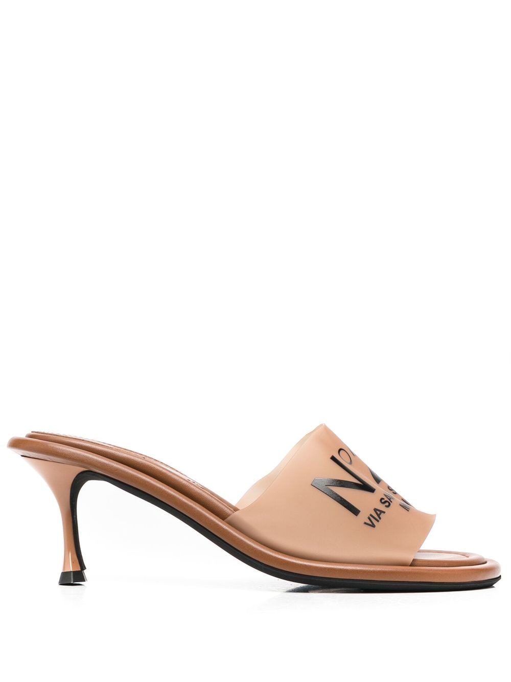 Nº21 Mules mit Logo - Braun von Nº21