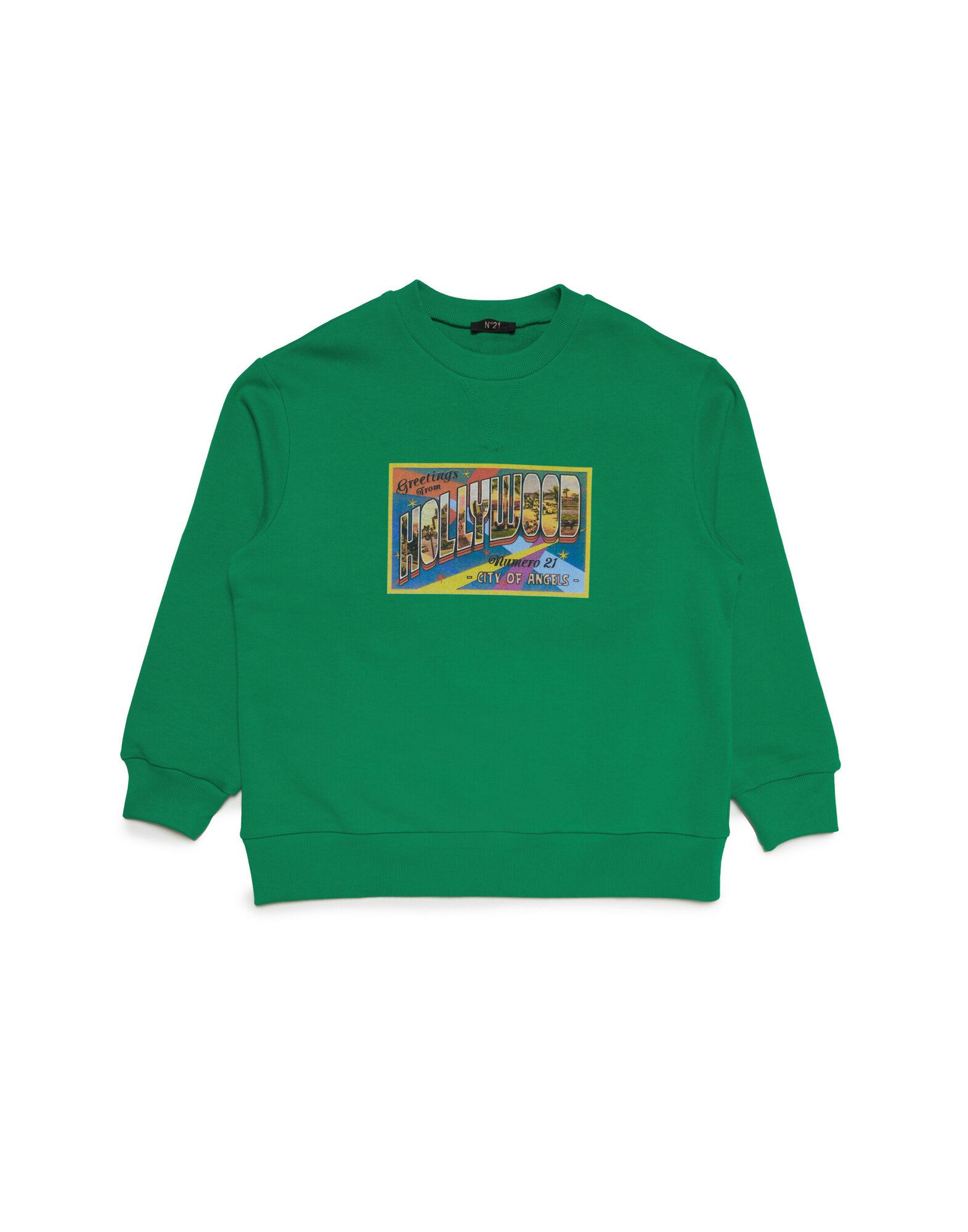 N°21 Sweatshirt Kinder Vert Émeraude von N°21