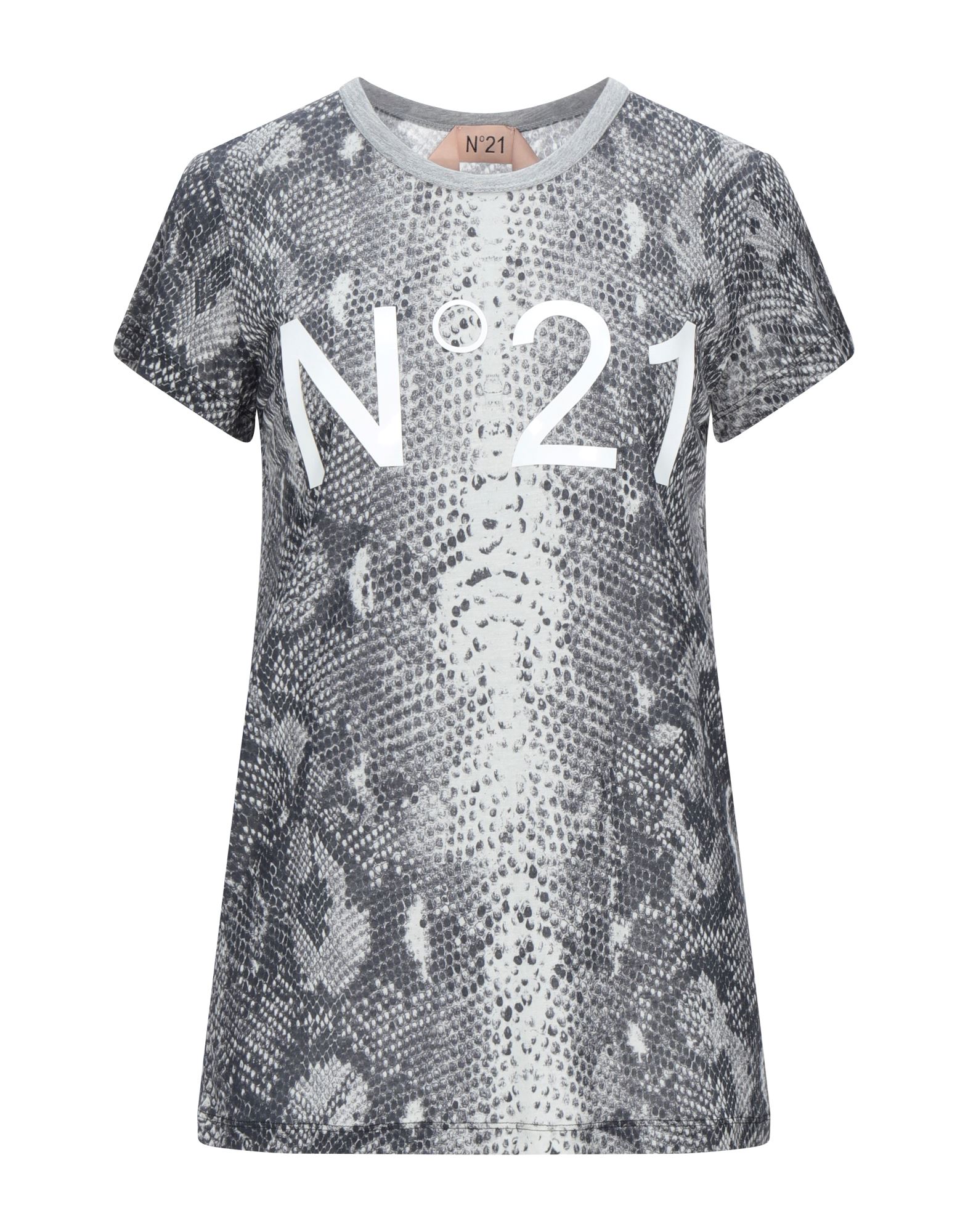N°21 T-shirts Damen Hellgrau N°21 T-shirts Damen Hellgrau von N°21