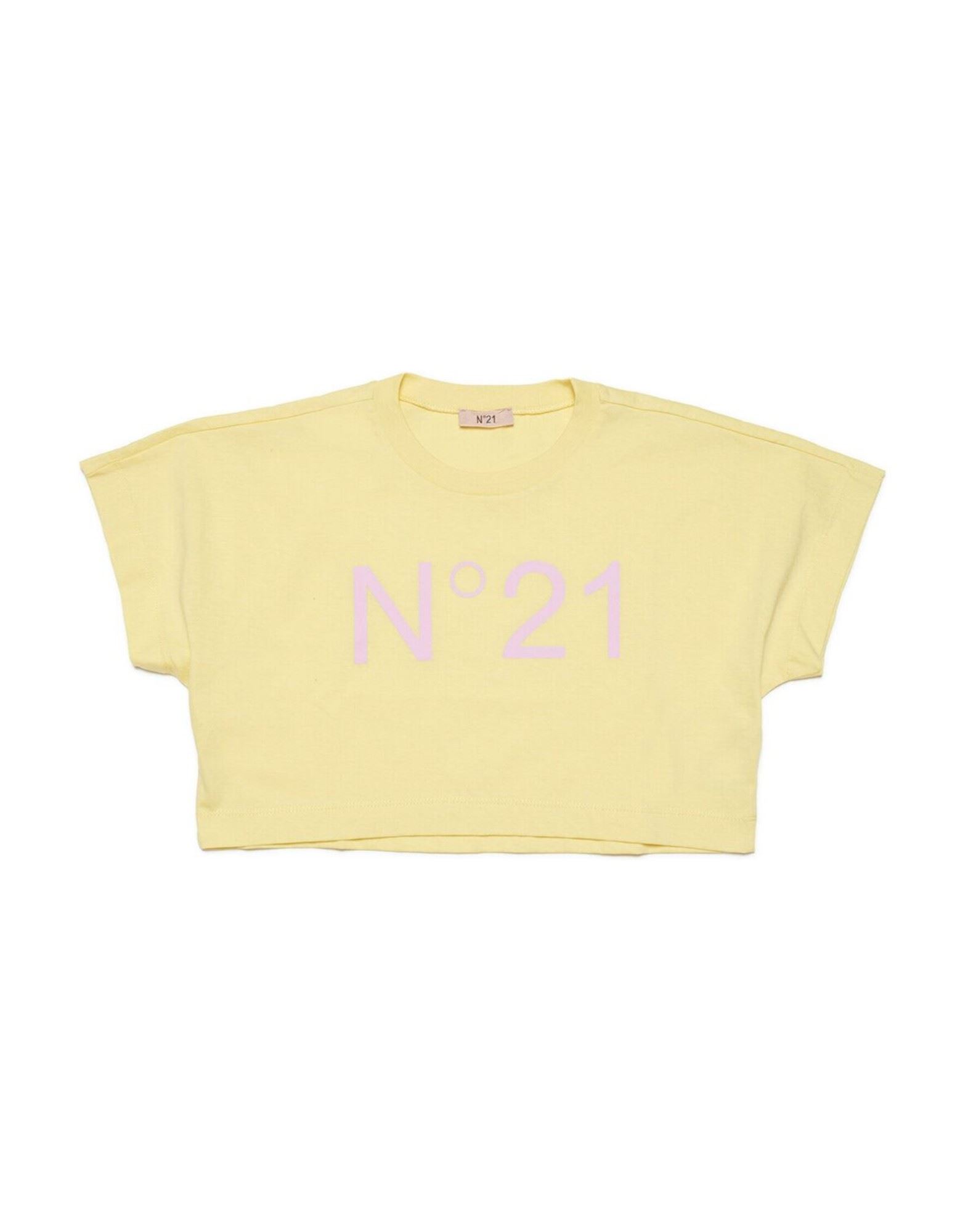 N°21 T-shirts Kinder Hellgelb von N°21