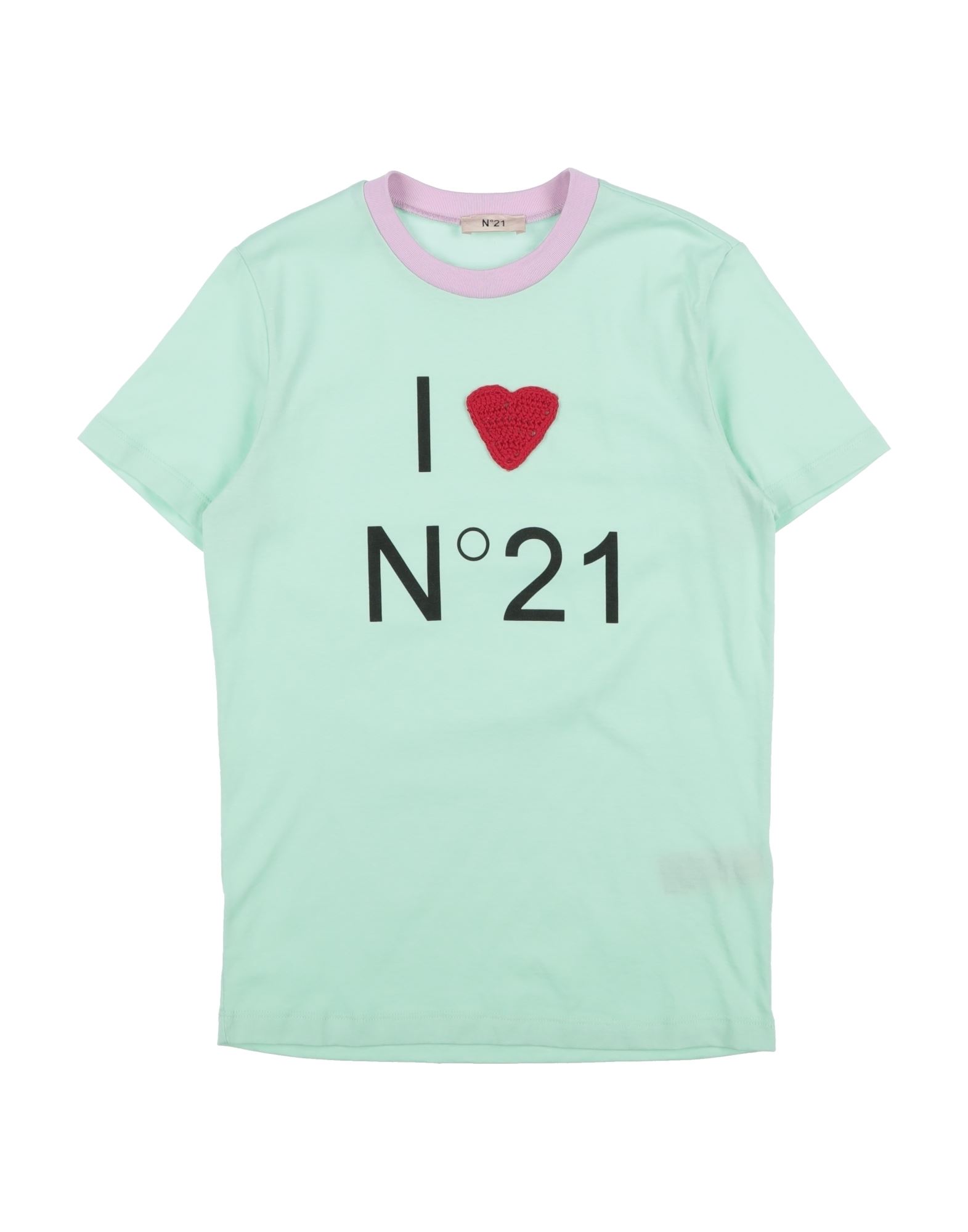 N°21 T-shirts Kinder Säuregrün von N°21