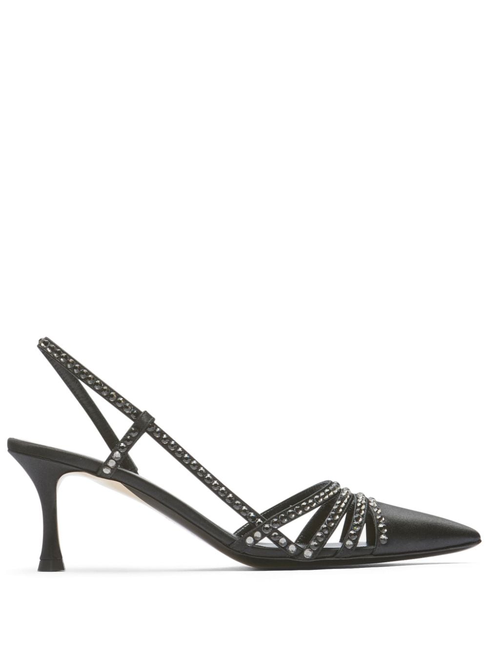 Nº21 Slingback-Pumps mit Kristallen 60mm - Schwarz von Nº21