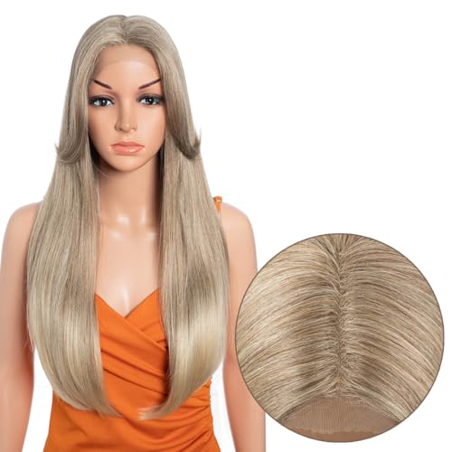 Spitzenperücken mit Curtain Bangs für Frauen 24" Lange gewellte Frauen charmante synthetische Spitze Front Perücken mit Pony Perücke Hitzebeständiges Haar für täglichen Partygebrauch T12/613F# Spitzenperücken mit Curtain Bangs für Frauen 24" Lange gewellte Frauen charmante synthetische Spitze Front Perücken mit Pony Perücke Hitzebeständiges Haar für täglichen Partygebrauch T12/613F# von N BLE STAR