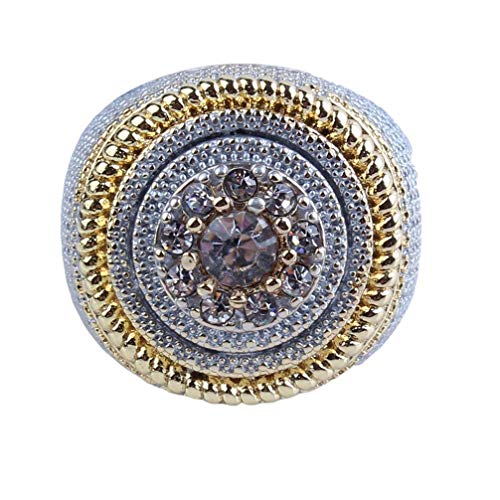 N-K Hip Hop Ringe gefüllt Bling Bling Iced Out Schmuck Ring Männer Größe 6 kreativ und nützlich von N-K