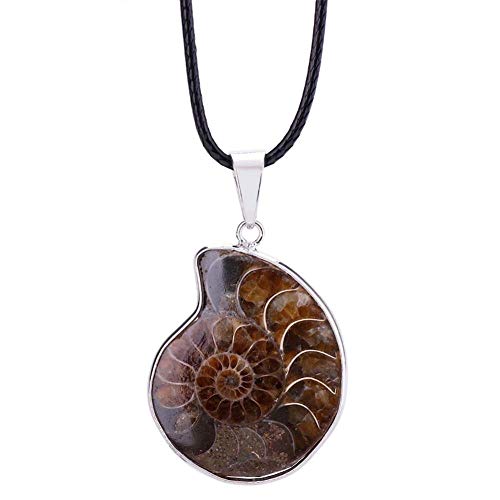 N-K PULABO Frauen natürlichen Ammoniten fossilen Anhänger Stein Halsketten für Männer Geschenke kostengünstig und langlebig schön von N-K