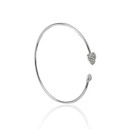 N-K pulabo Fashion Double Heart Open Armreif Sterling Silber für Frauen Mädchen Schmuck Geschenk Umweltfreundlich und praktisch von N-K