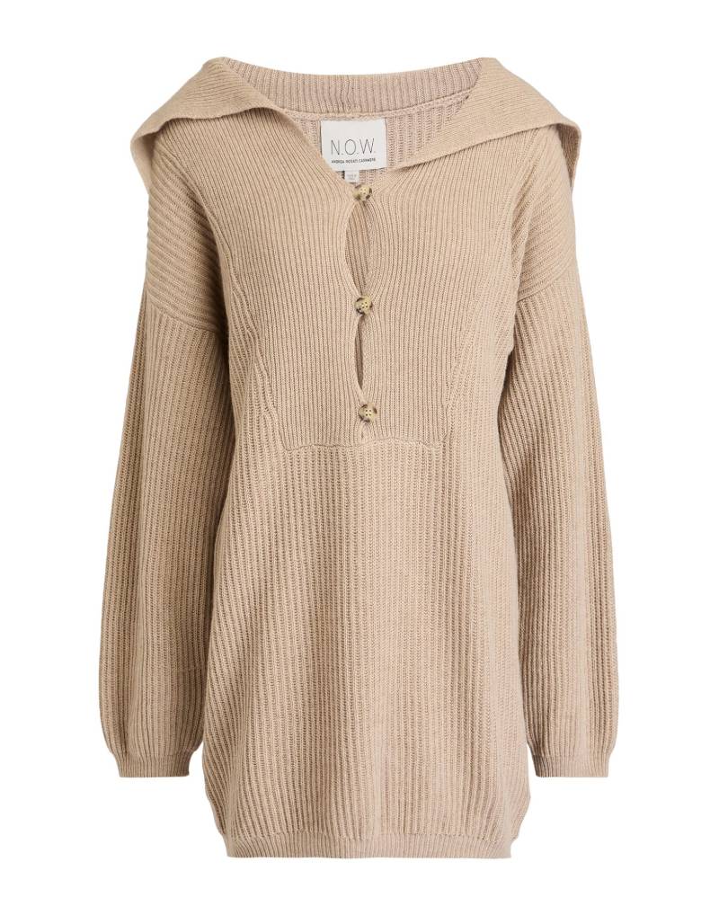 N.O.W. ANDREA ROSATI CASHMERE Mini-kleid Damen Beige von N.O.W. ANDREA ROSATI CASHMERE