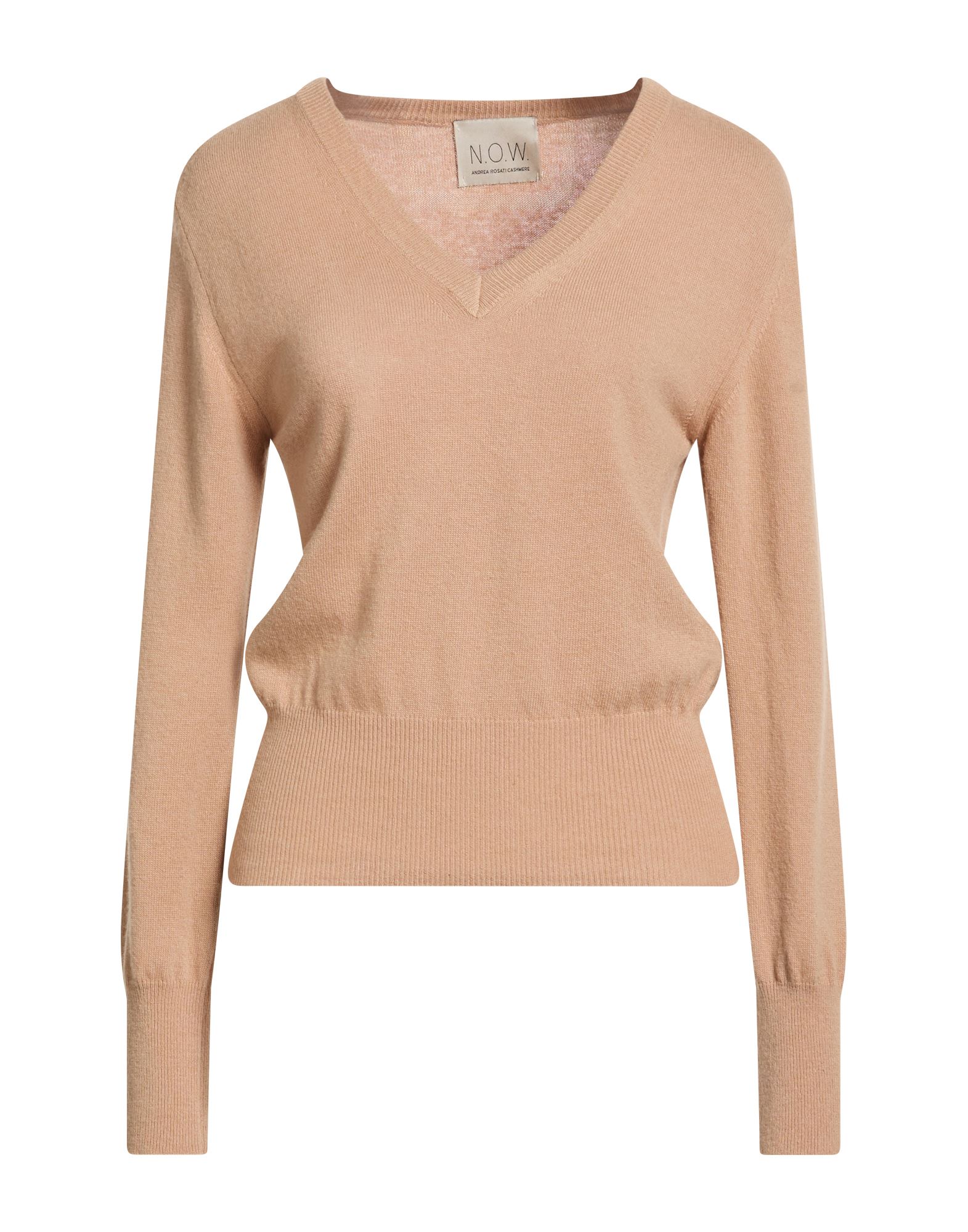 N.O.W. ANDREA ROSATI CASHMERE Pullover Damen Beige von N.O.W. ANDREA ROSATI CASHMERE