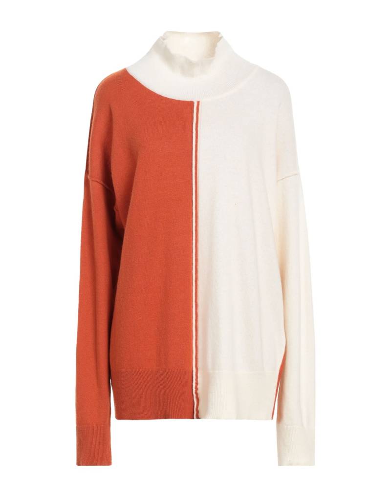 N.O.W. ANDREA ROSATI CASHMERE Rollkragenpullover Damen Rostrot von N.O.W. ANDREA ROSATI CASHMERE