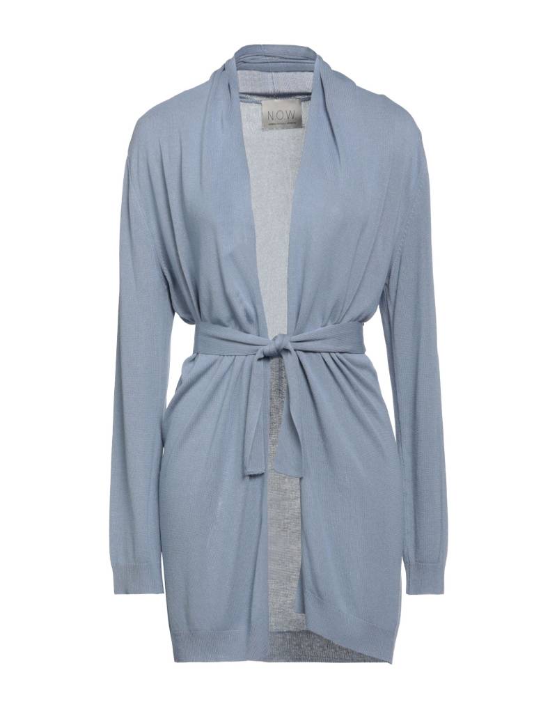N.O.W. ANDREA ROSATI CASHMERE Strickjacke Damen Blaugrau von N.O.W. ANDREA ROSATI CASHMERE