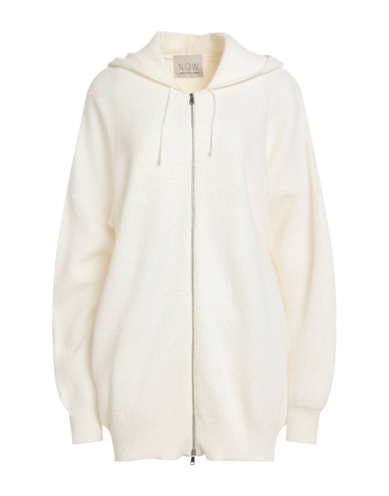 N.O.W. ANDREA ROSATI CASHMERE Strickjacke Damen Cremeweiß von N.O.W. ANDREA ROSATI CASHMERE
