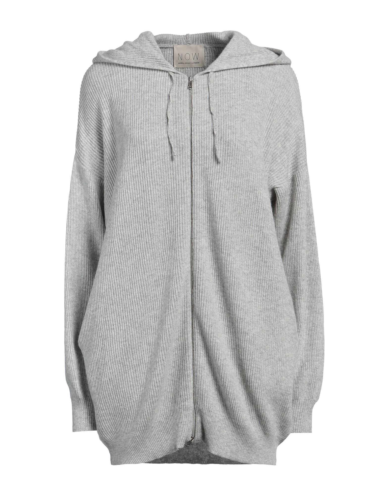 N.O.W. ANDREA ROSATI CASHMERE Strickjacke Damen Hellgrau von N.O.W. ANDREA ROSATI CASHMERE