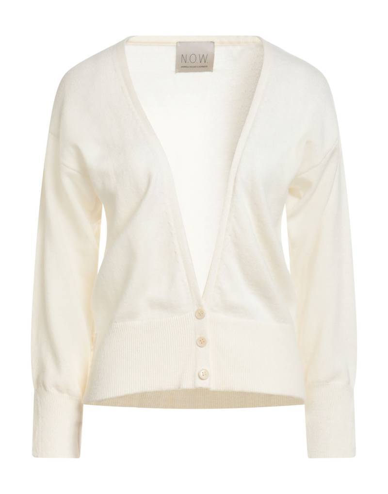 N.O.W. ANDREA ROSATI CASHMERE Strickjacke Damen Off white von N.O.W. ANDREA ROSATI CASHMERE