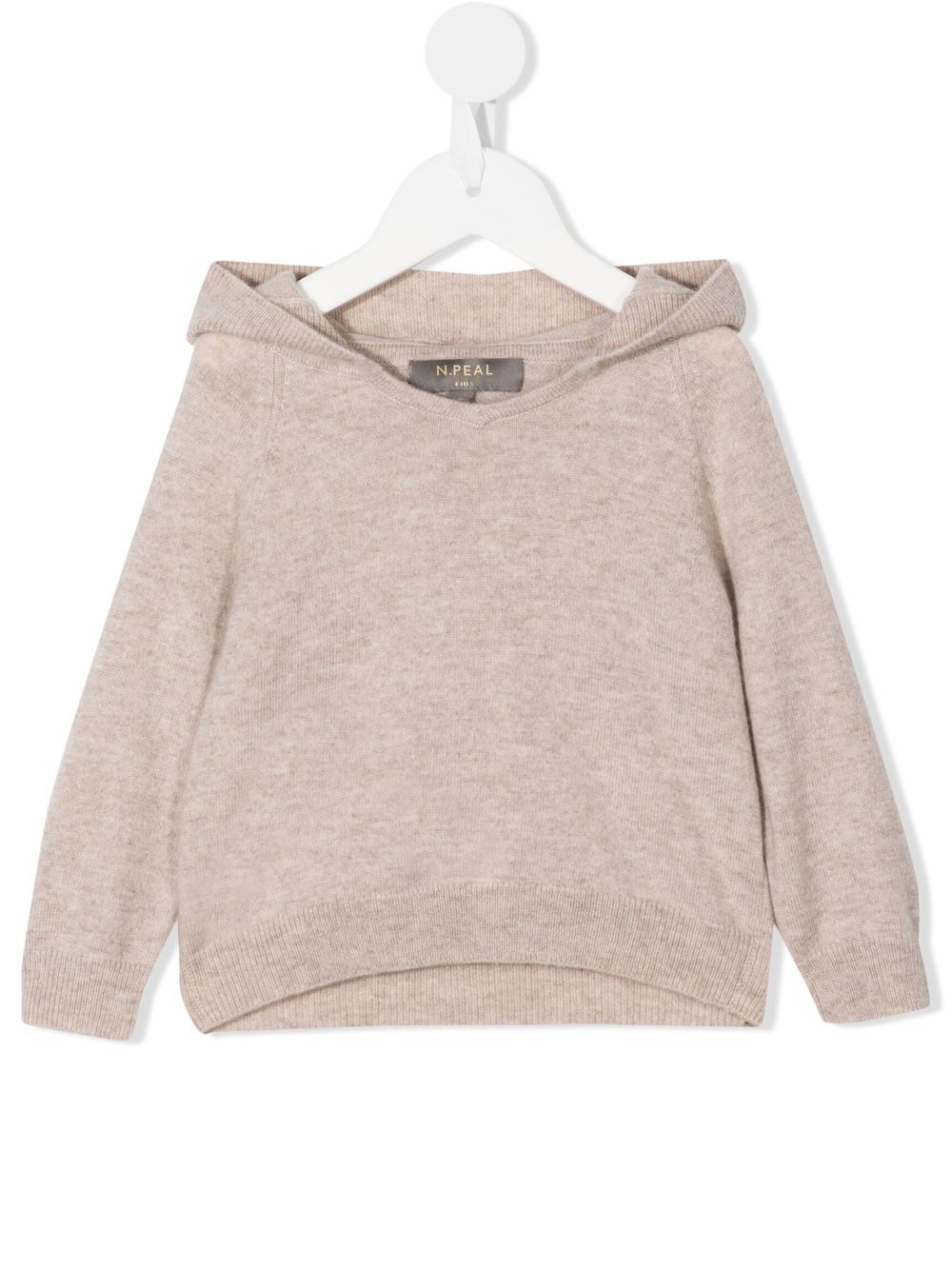 N.PEAL KIDS Hoodie aus Kaschmir - Braun von N.PEAL KIDS