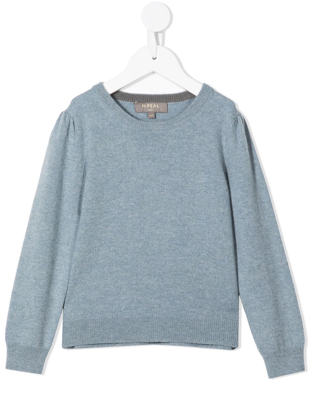 N.PEAL KIDS Pullover aus Bio-Kaschmir - Blau von N.PEAL KIDS