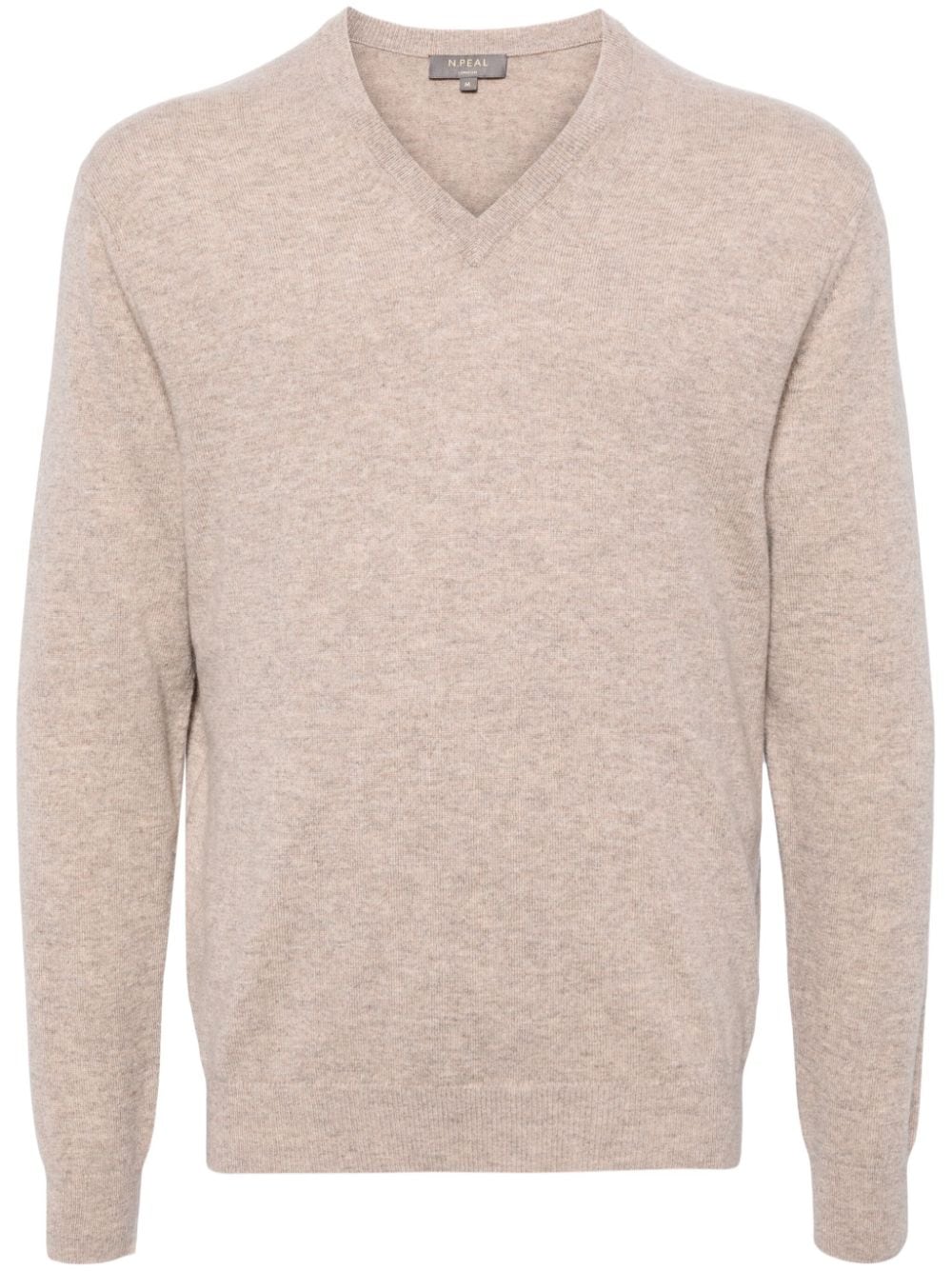 N.Peal Burlington Pullover mit V-Ausschnitt - Nude von N.Peal