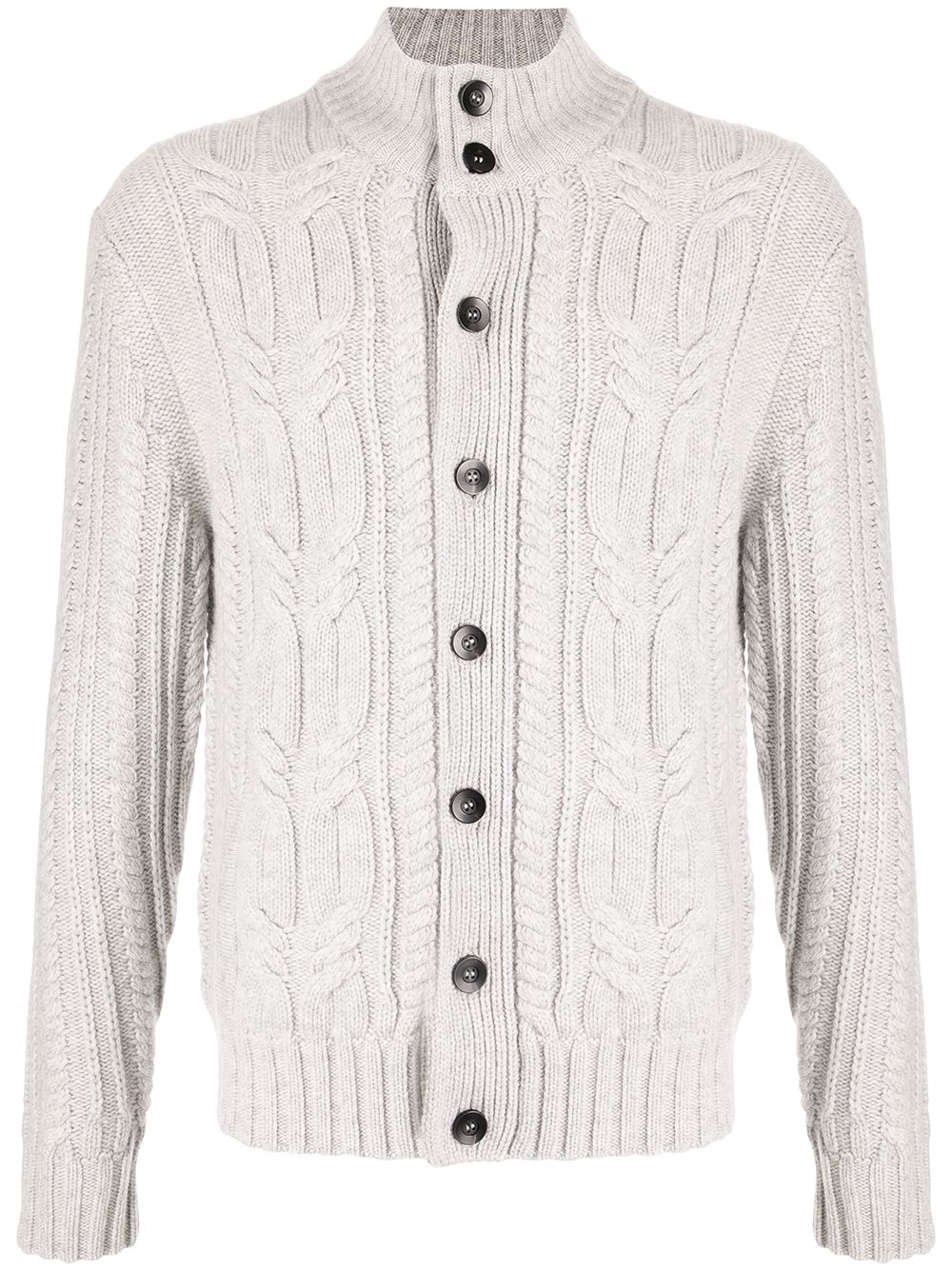 N.Peal Cardigan mit Zopfmuster - Grau von N.Peal