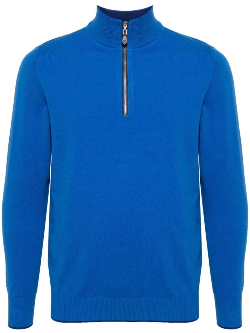 N.Peal Carnaby Sweatshirt aus Bio-Kaschmir - Blau von N.Peal