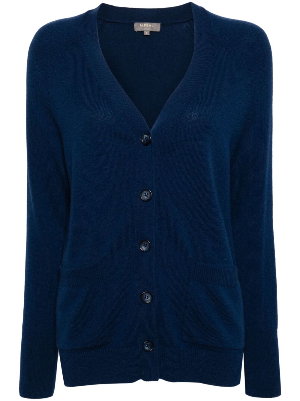 N.Peal Erin Cardigan aus Kaschmir - Blau von N.Peal