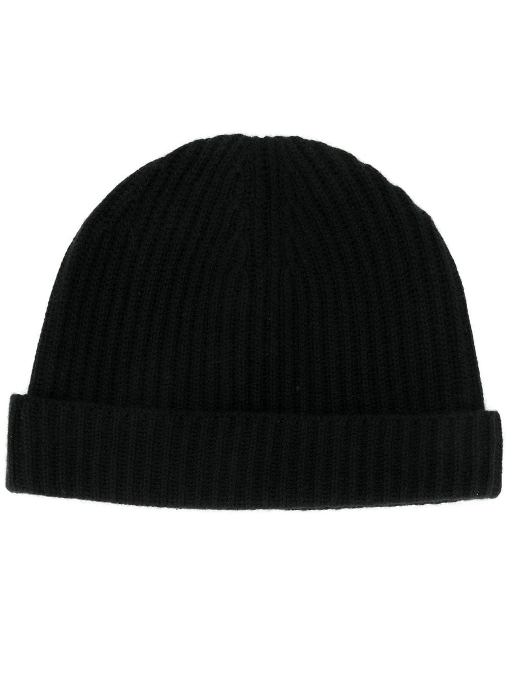 N.Peal Gerippte Beanie - Schwarz von N.Peal