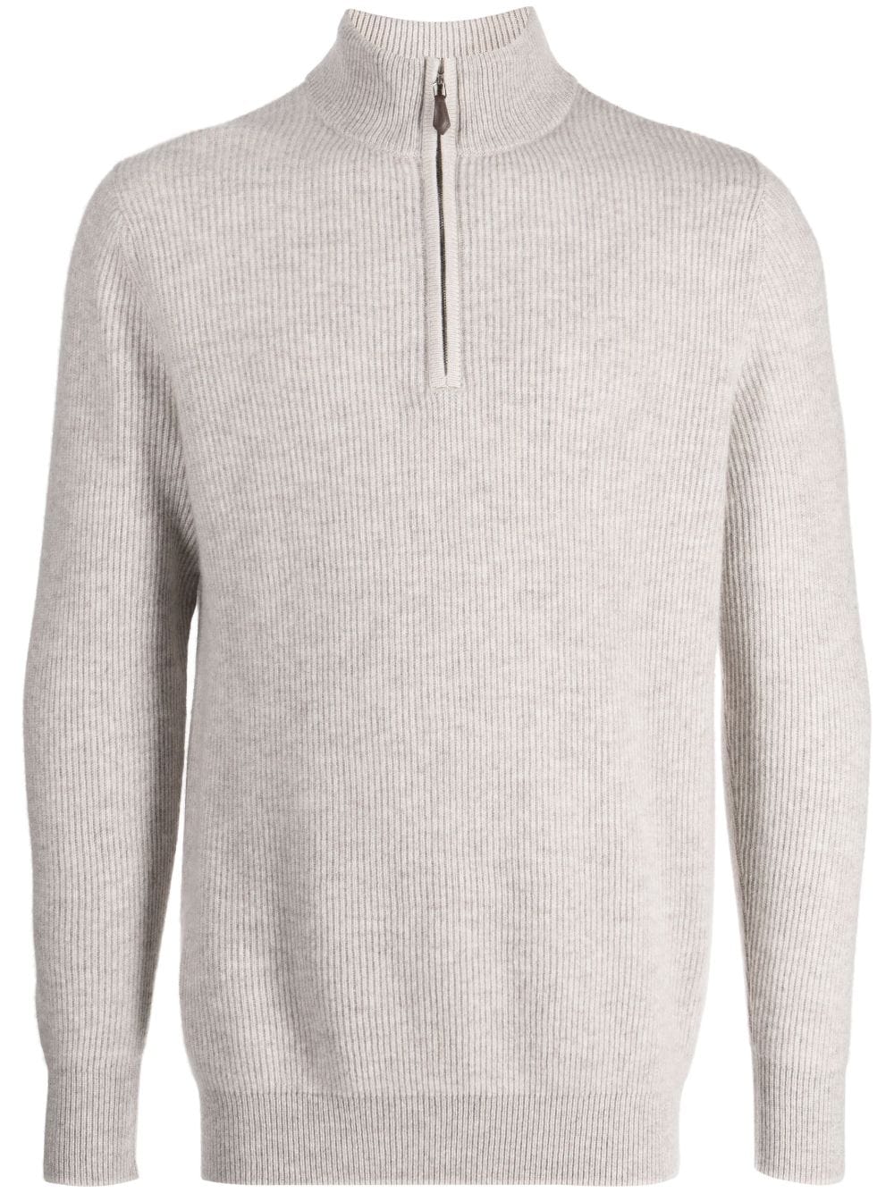 N.Peal Gerippter Kaschmirpullover - Nude von N.Peal