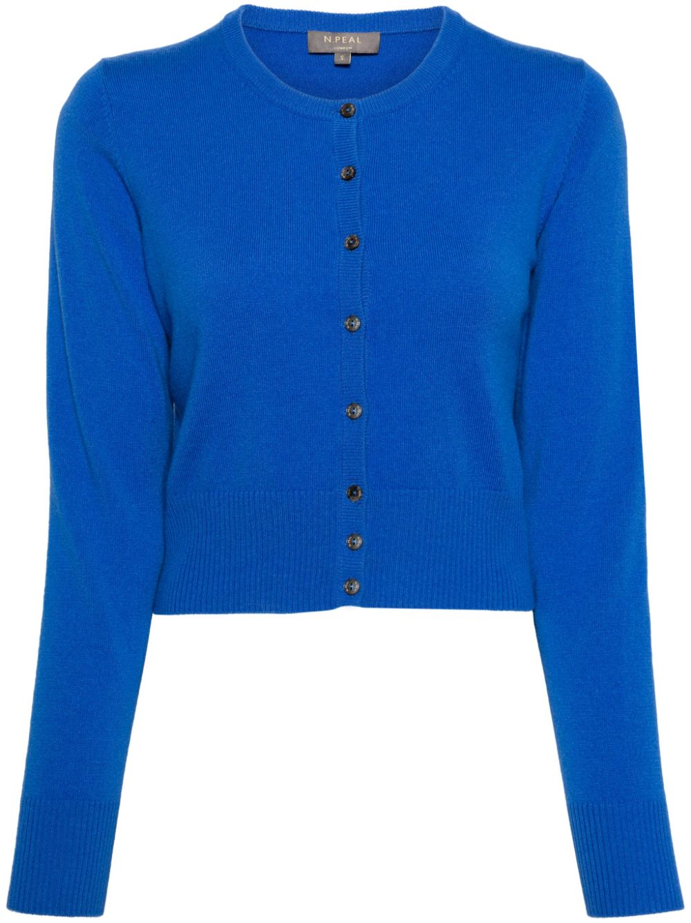 N.Peal Ivy Cardigan aus Bio-Kaschmir - Blau von N.Peal