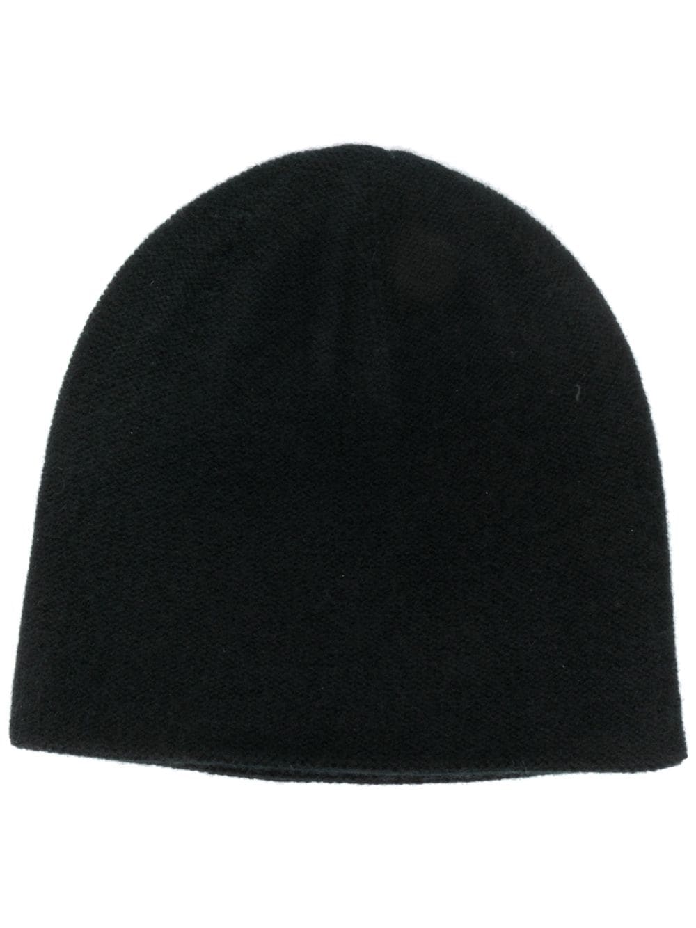 N.Peal Kaschmirbeanie im Layering-Look - Schwarz von N.Peal